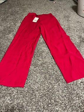 Zara hot pink trouser pants